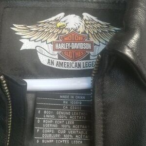 Harley Davidson women's leather jacket